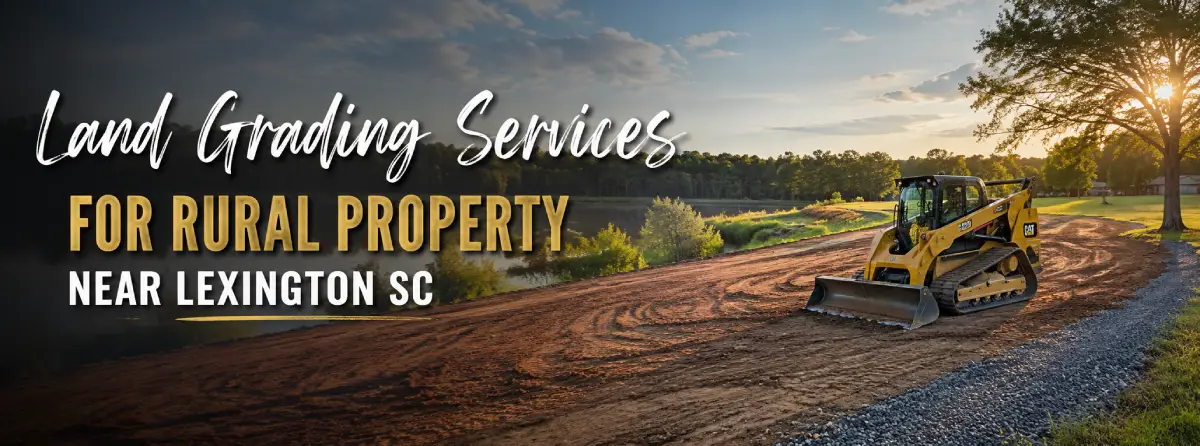 Rural driveway and yard grading for runoff control in South Carolina