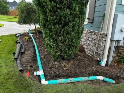 french drain installation